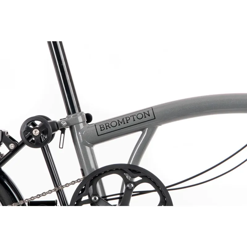 Brompton P Line Urban High Bar Folding Bike Grey Available to Order-3